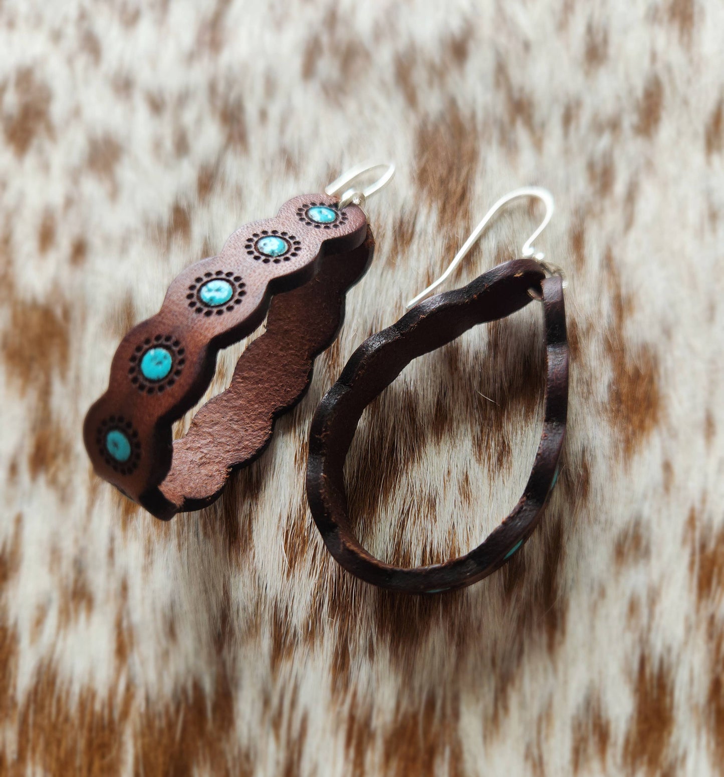 "Sasha" Handmade Leather Earrings