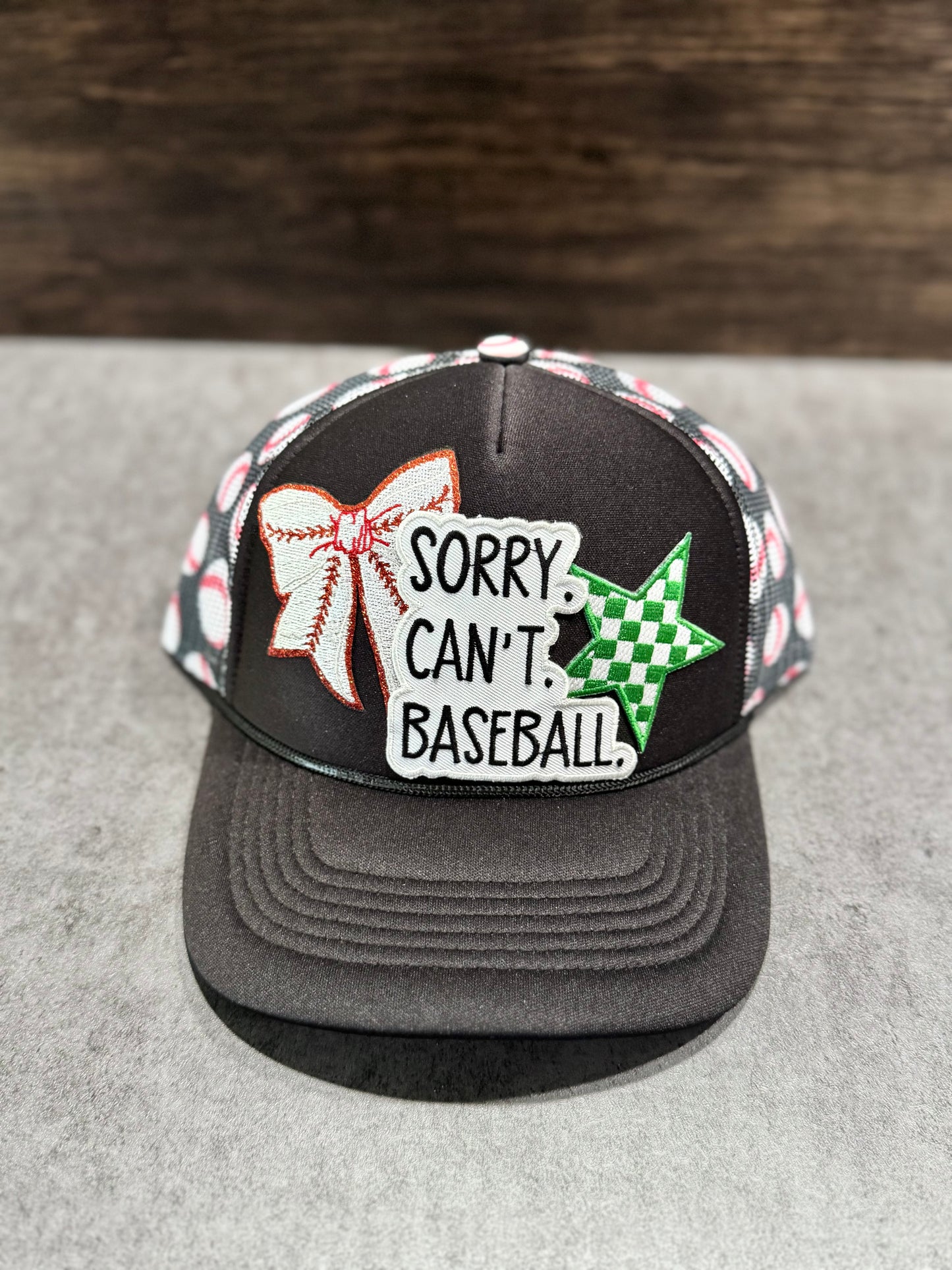 Sorry. Can’t. Baseball Trucker Hat