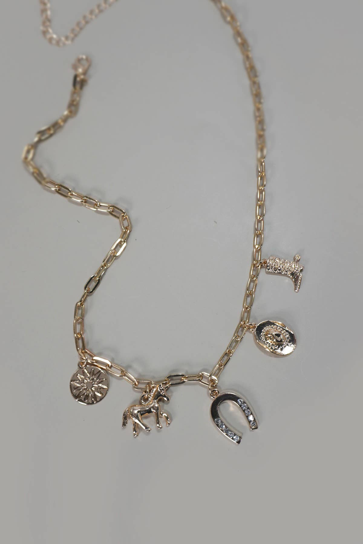 Western Feel Charm Necklace