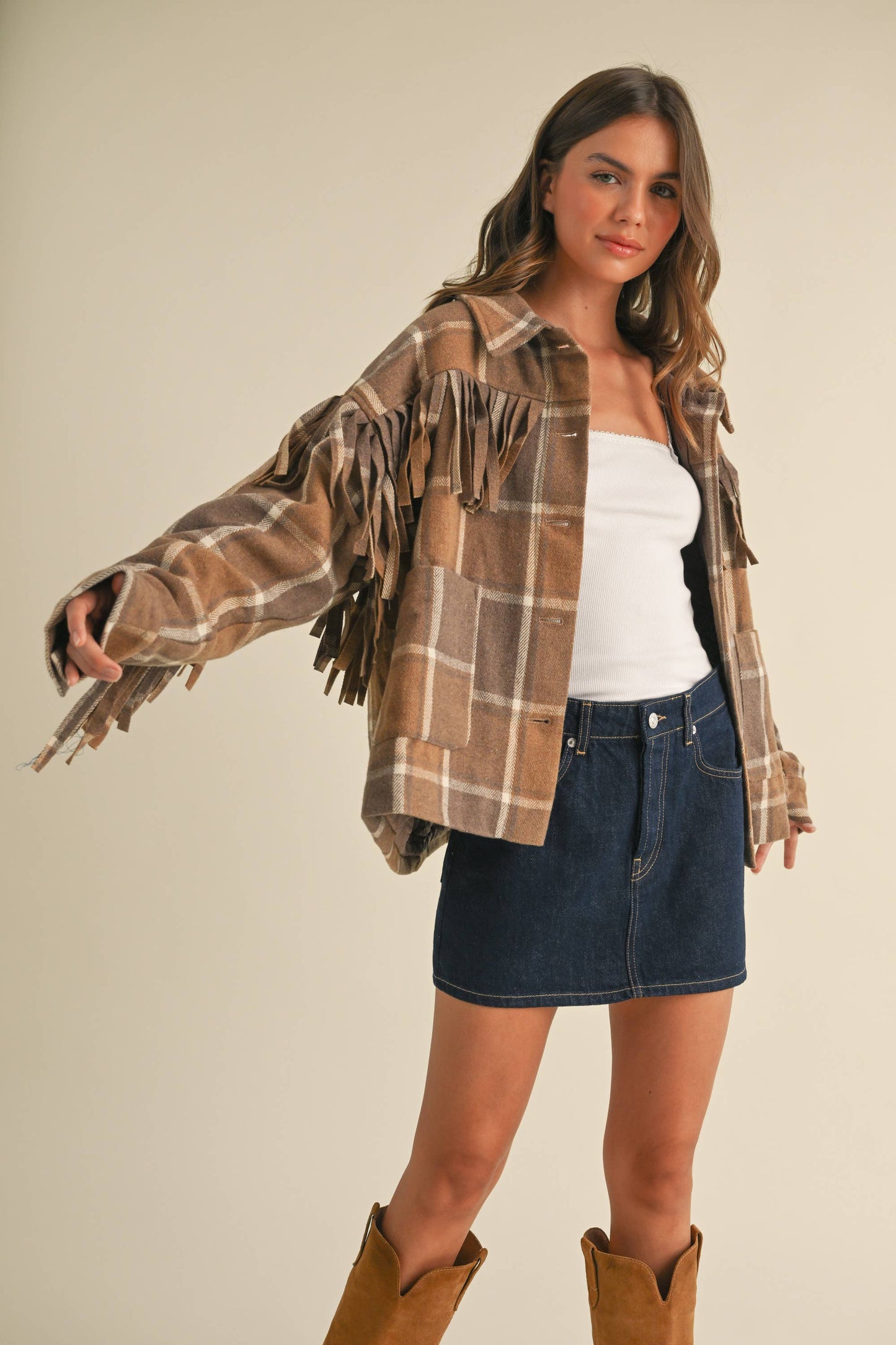 Wool Fringed Jacket