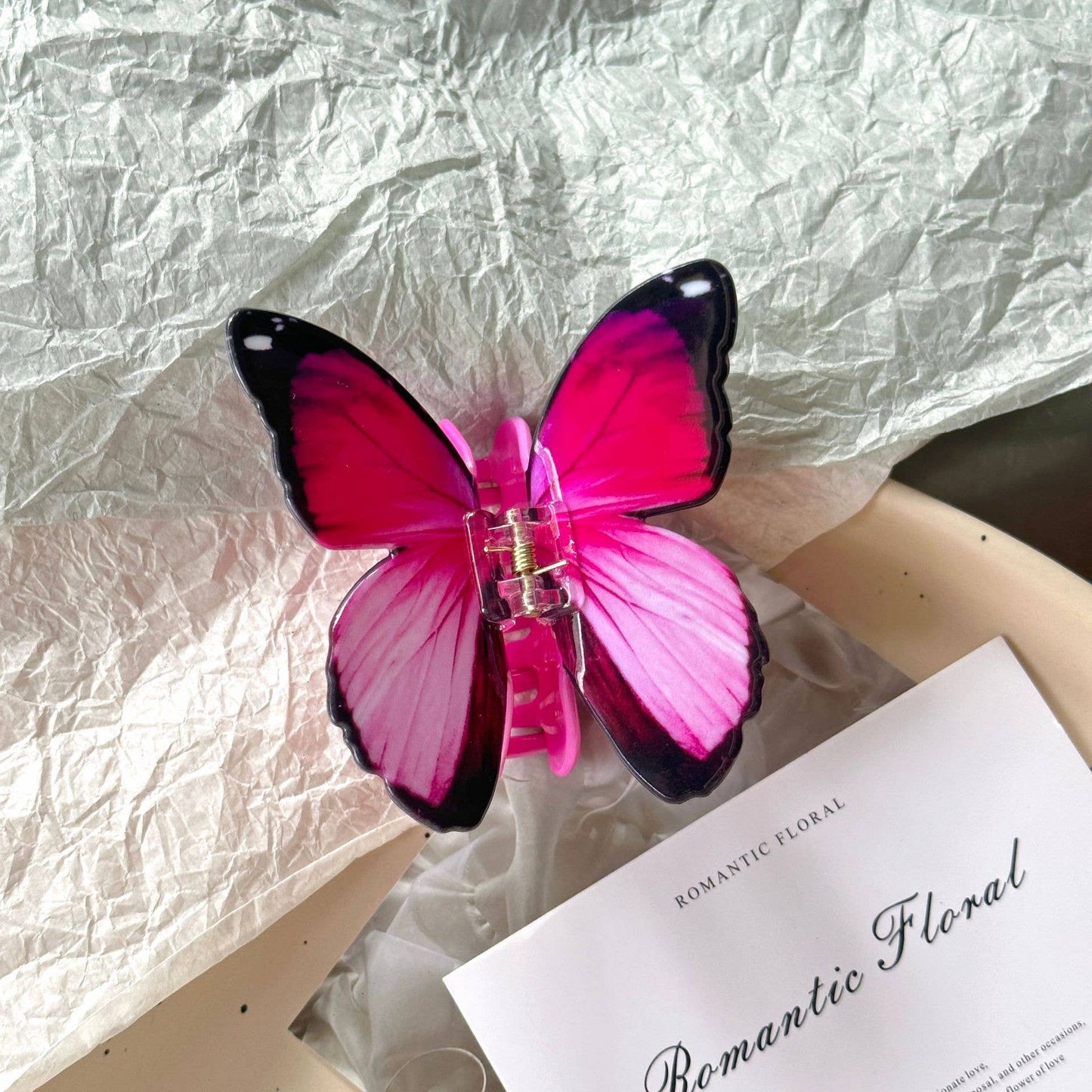 Colorful Butterfly Claw Clip