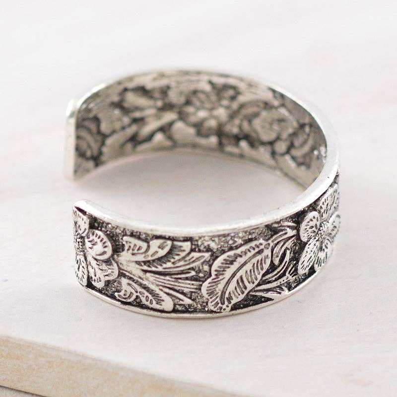 Floral Cuff Bracelet