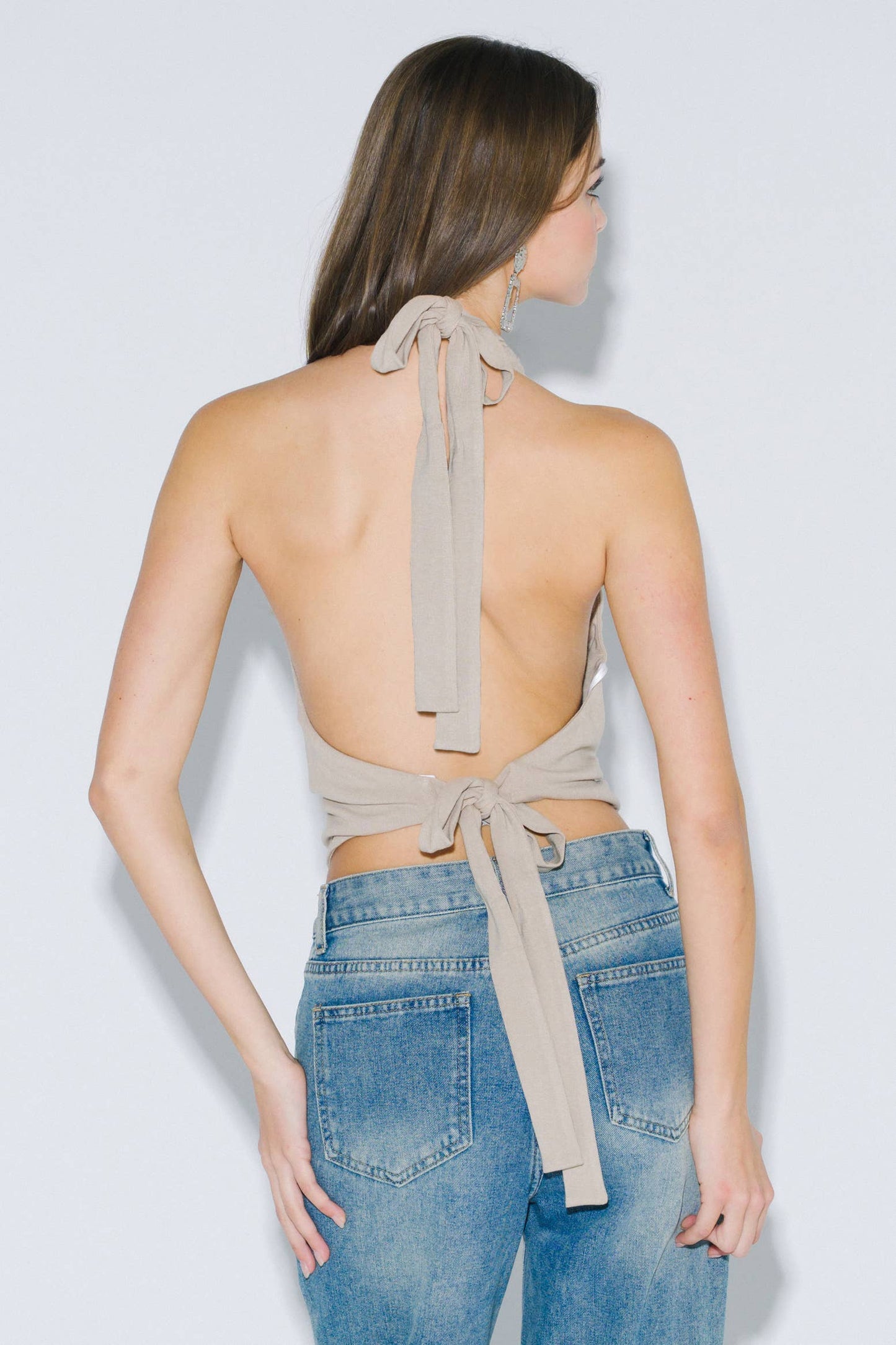 Briar Cowl Neck Halter Top