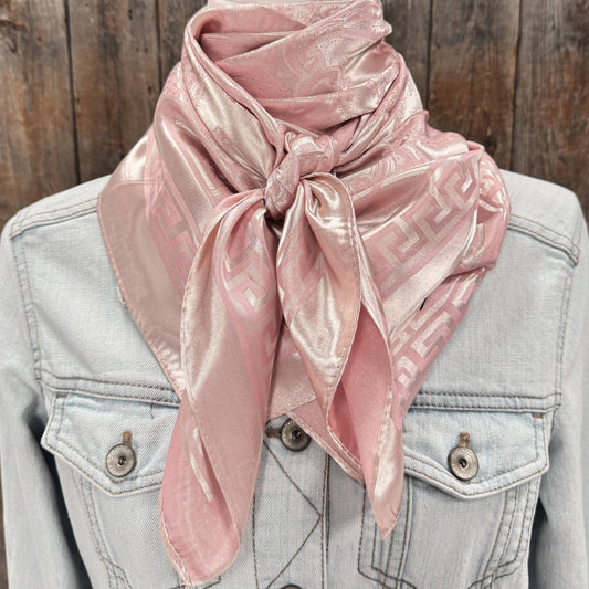 35X35" Blush Jacquard Wild Rag