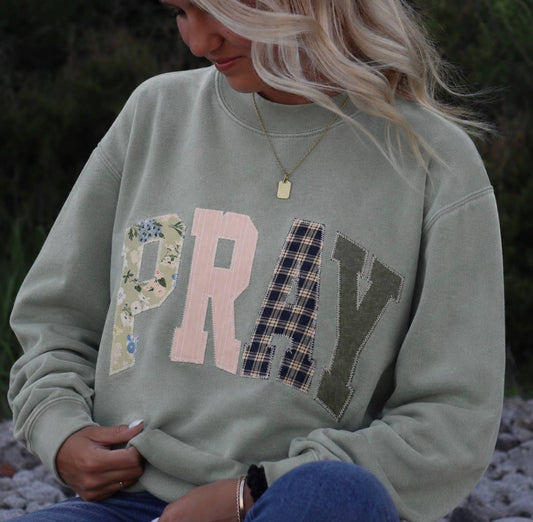 Sage Pray Crewneck Sweatshirt