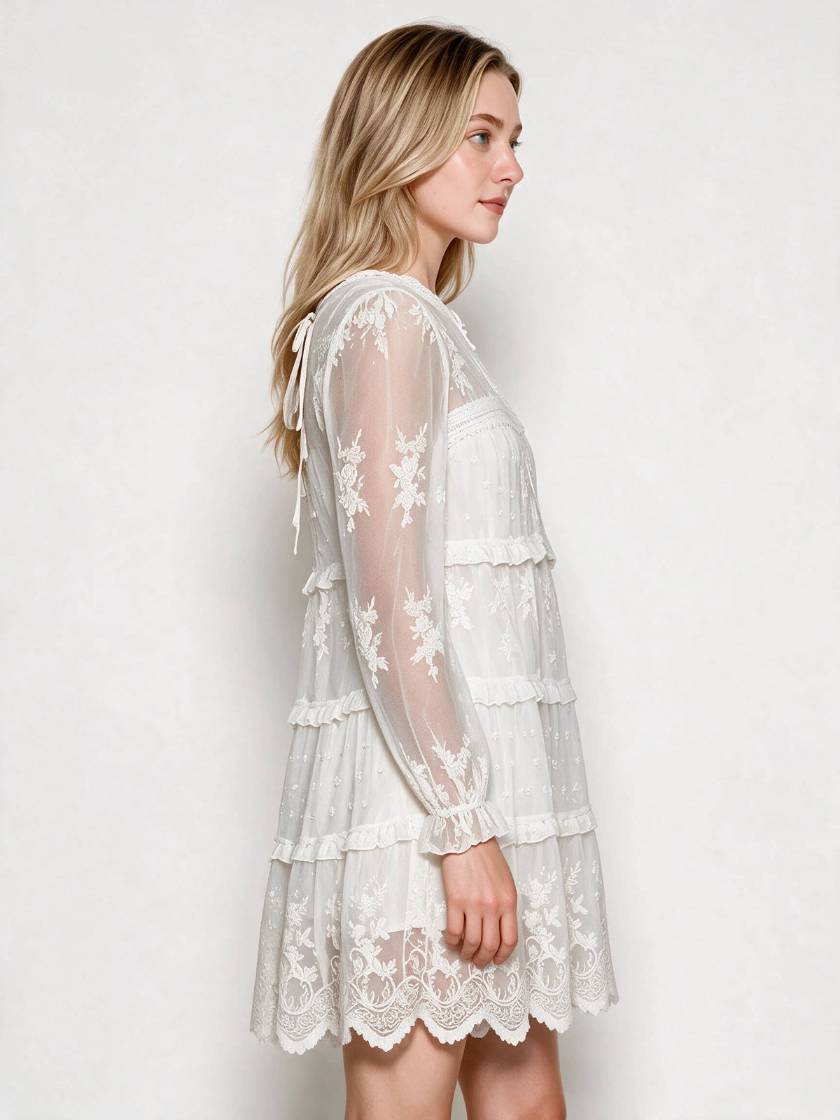 Selah Embroidered Lace Dress