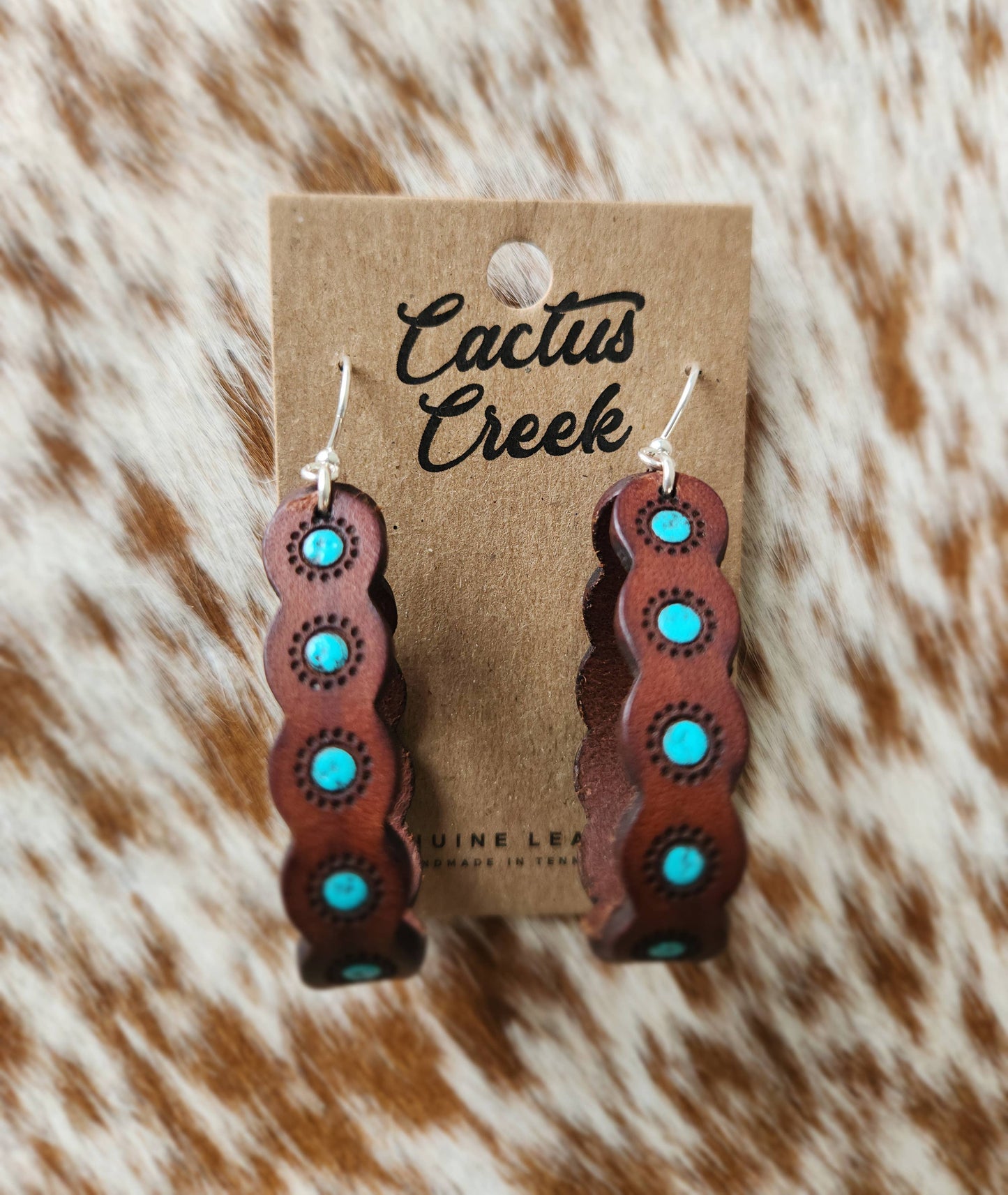 "Sasha" Handmade Leather Earrings