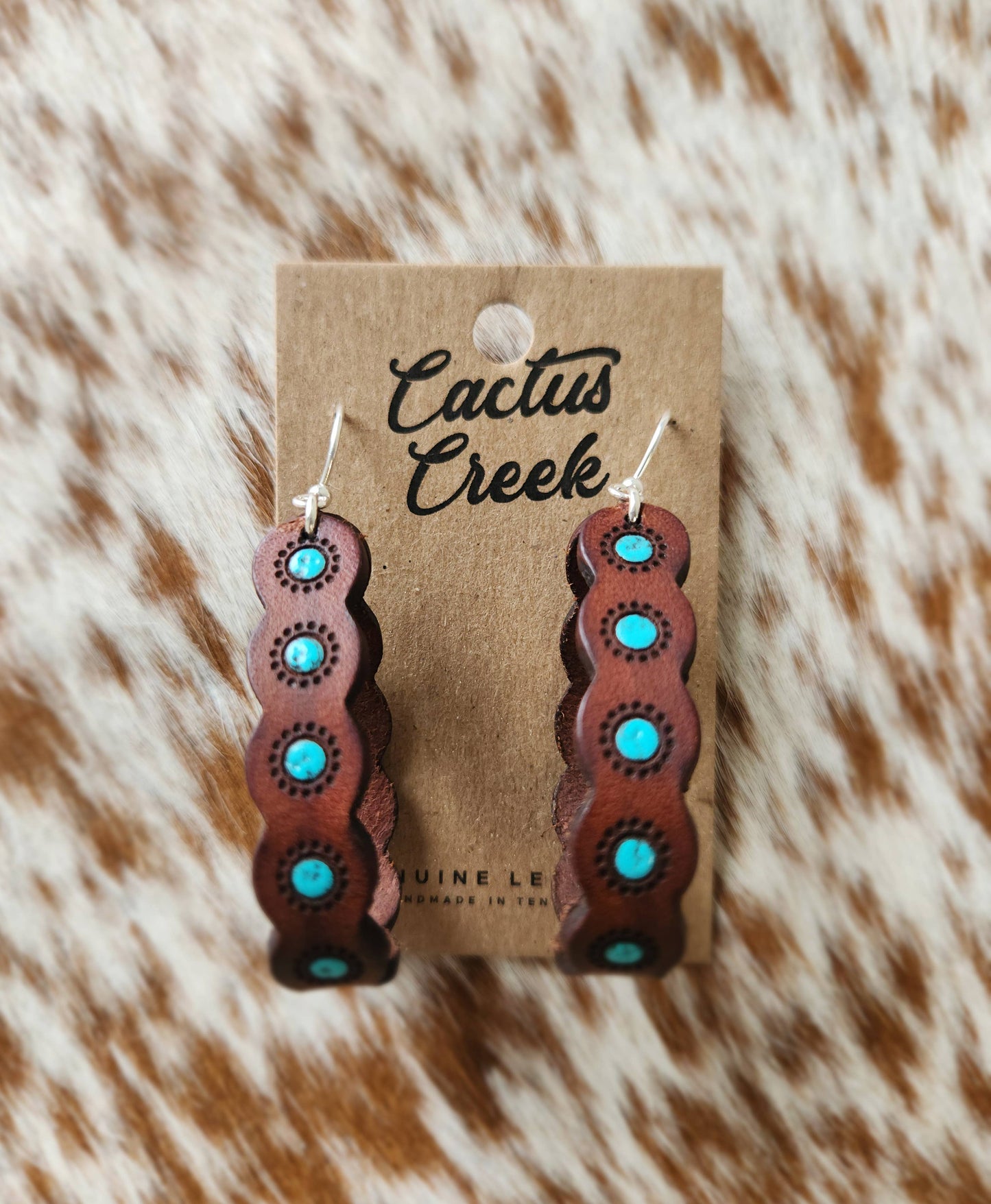 "Sasha" Handmade Leather Earrings
