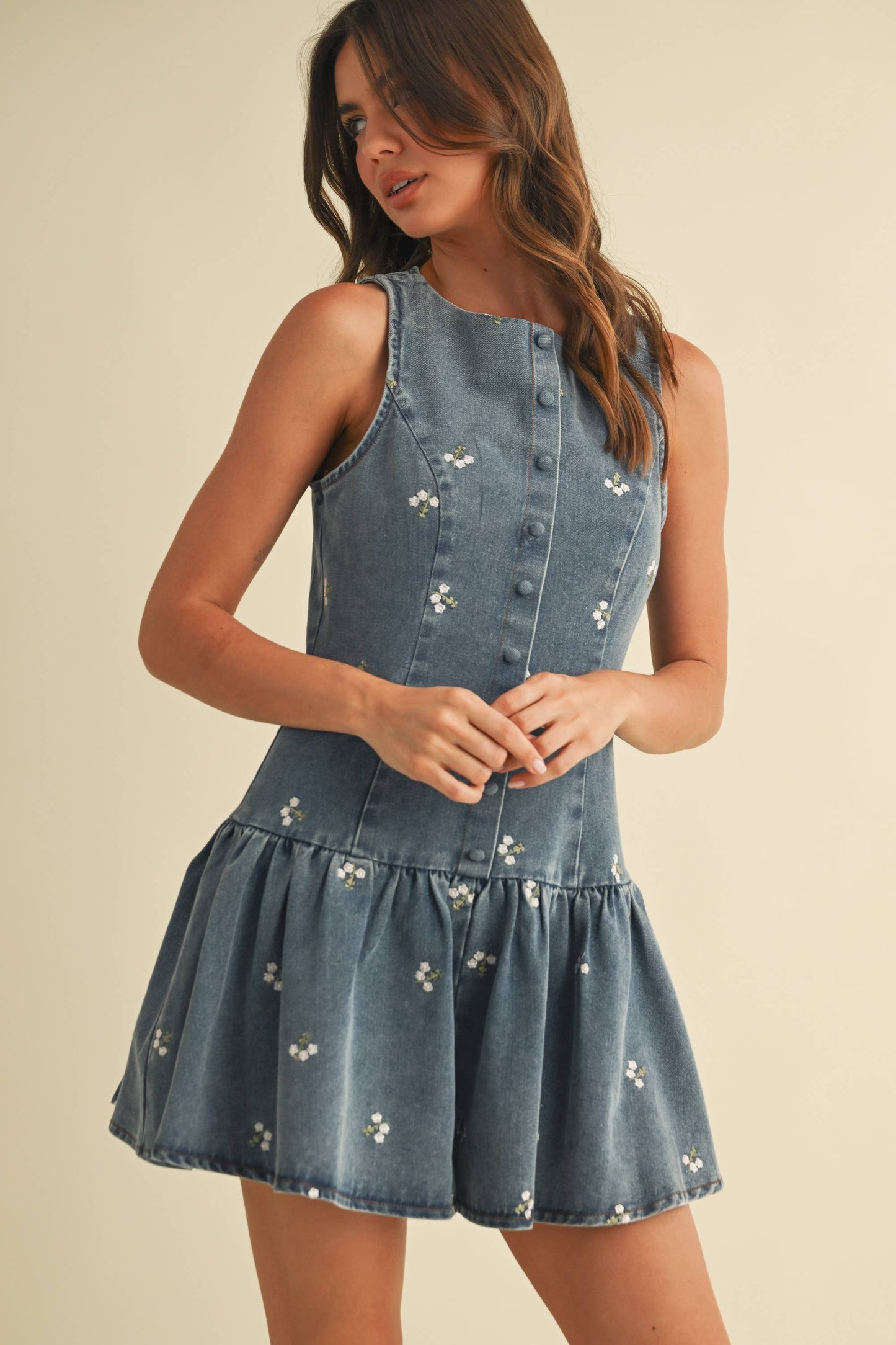 Willow Denim Romper