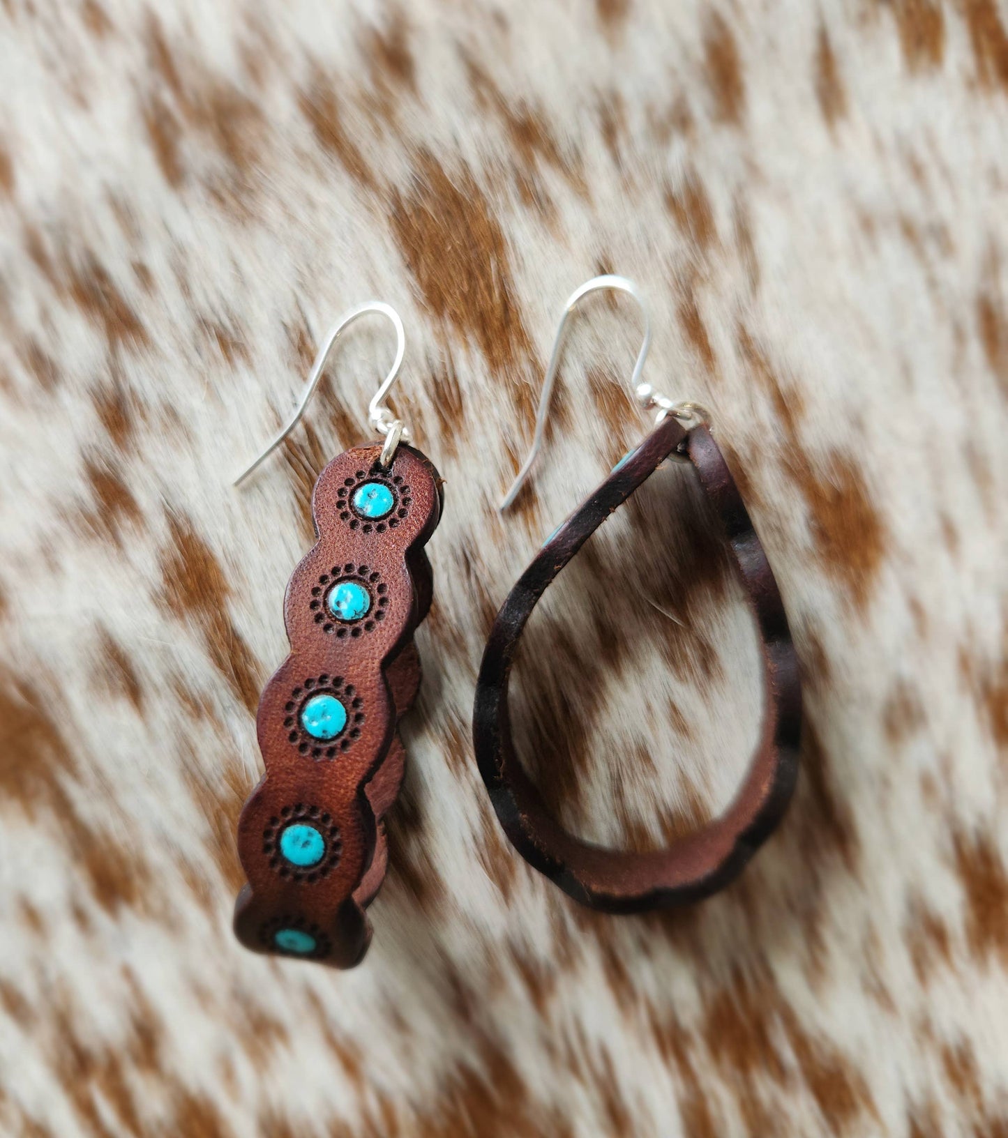 "Sasha" Handmade Leather Earrings