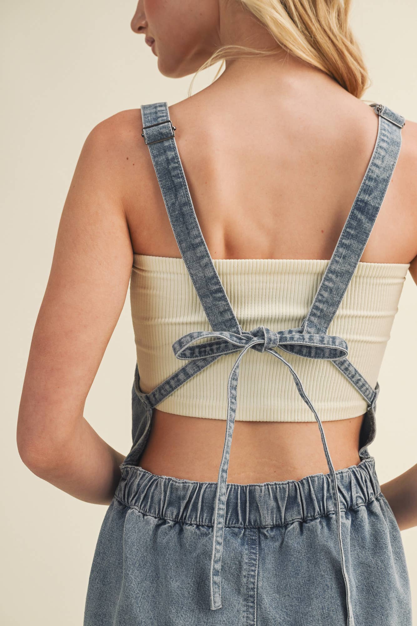Georgia Washed Denim Romper