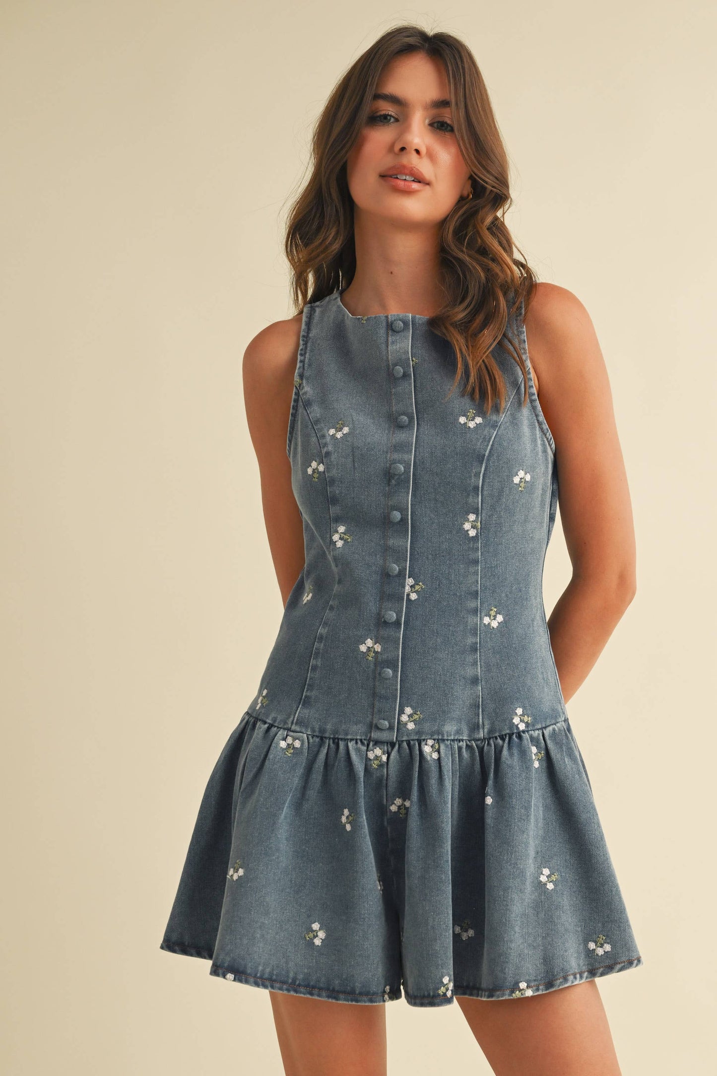 Willow Denim Romper