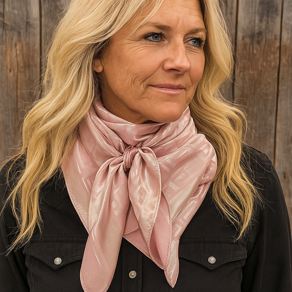 35X35" Blush Jacquard Wild Rag