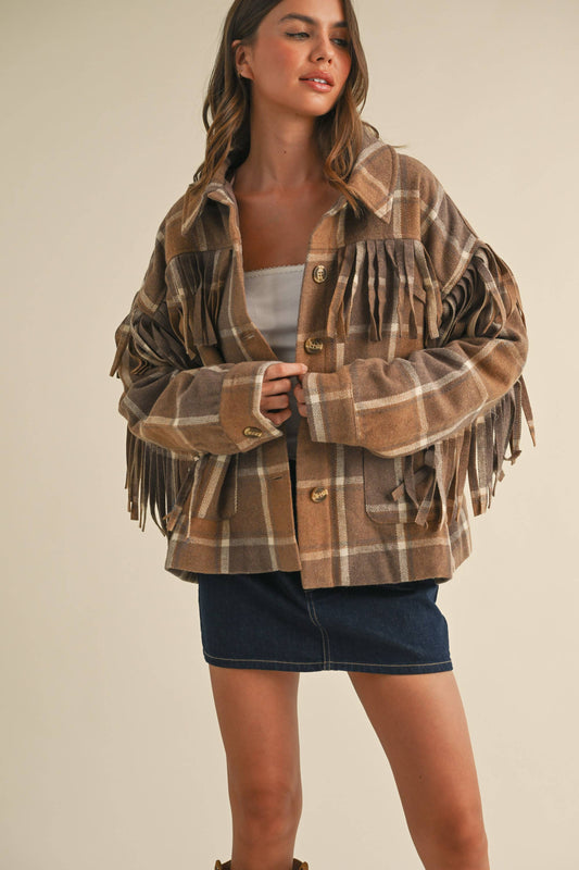 Wool Fringed Jacket