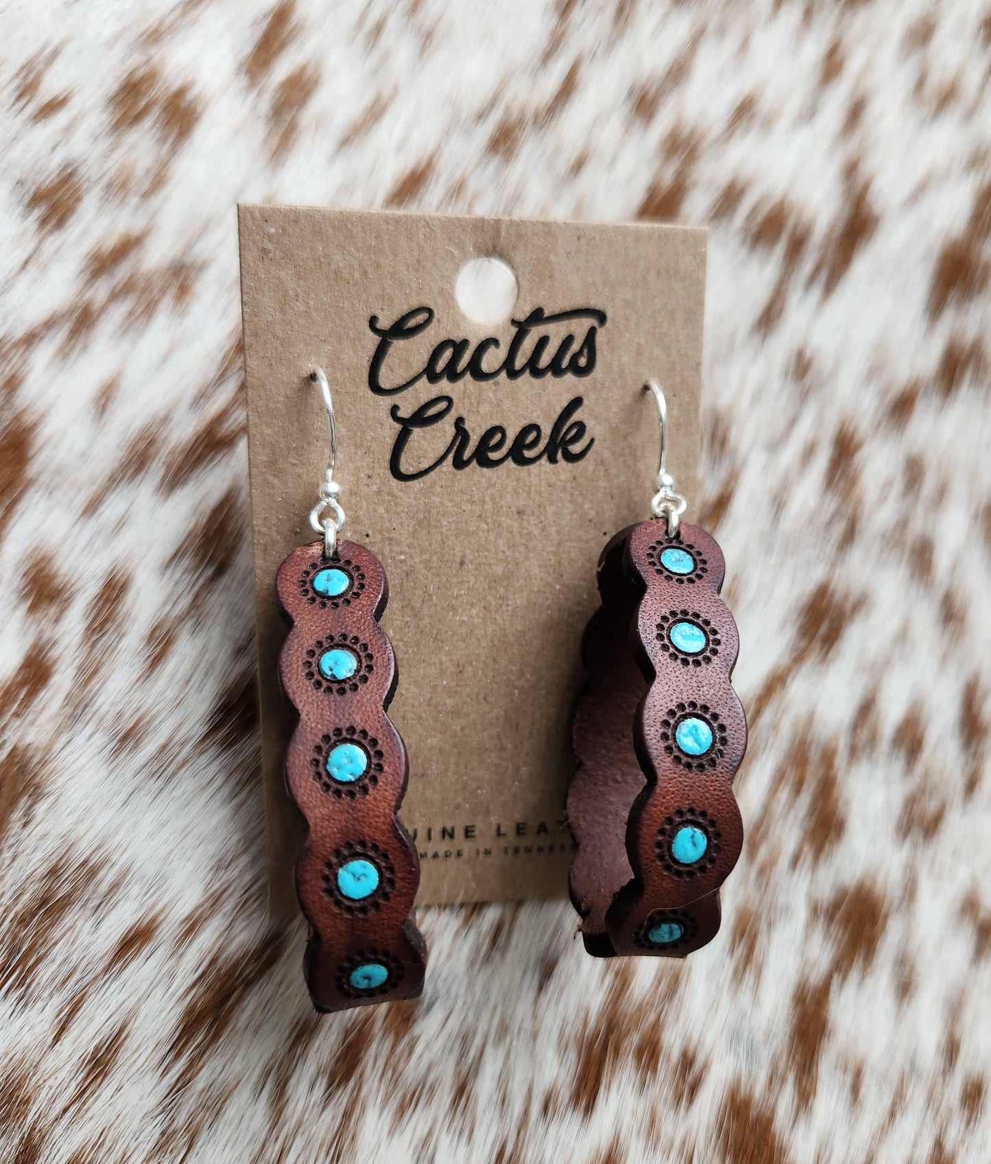 "Sasha" Handmade Leather Earrings