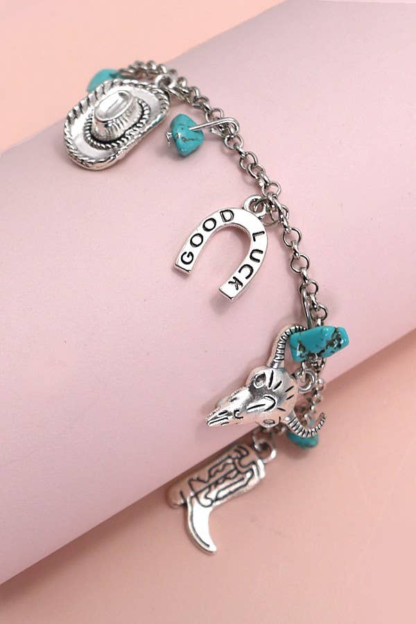 Lucky Horseshoe Charm Bracelet