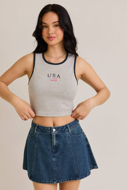 USA CROP TOP
