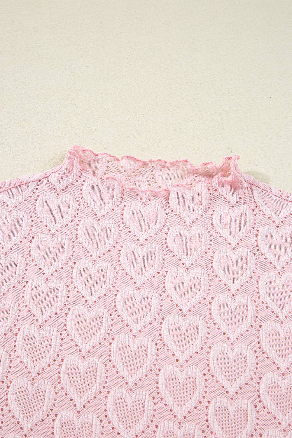 Lover Jacquard Mesh Top