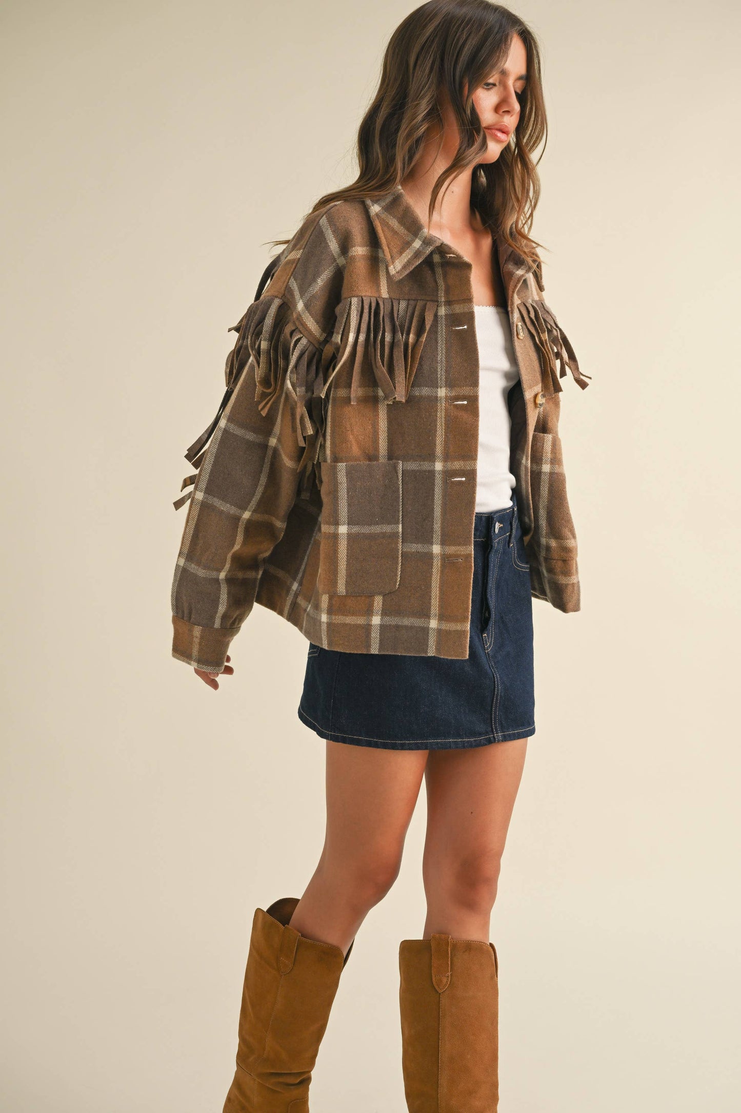 Wool Fringed Jacket