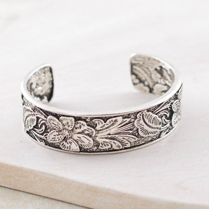 Floral Cuff Bracelet