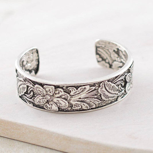 Floral Cuff Bracelet