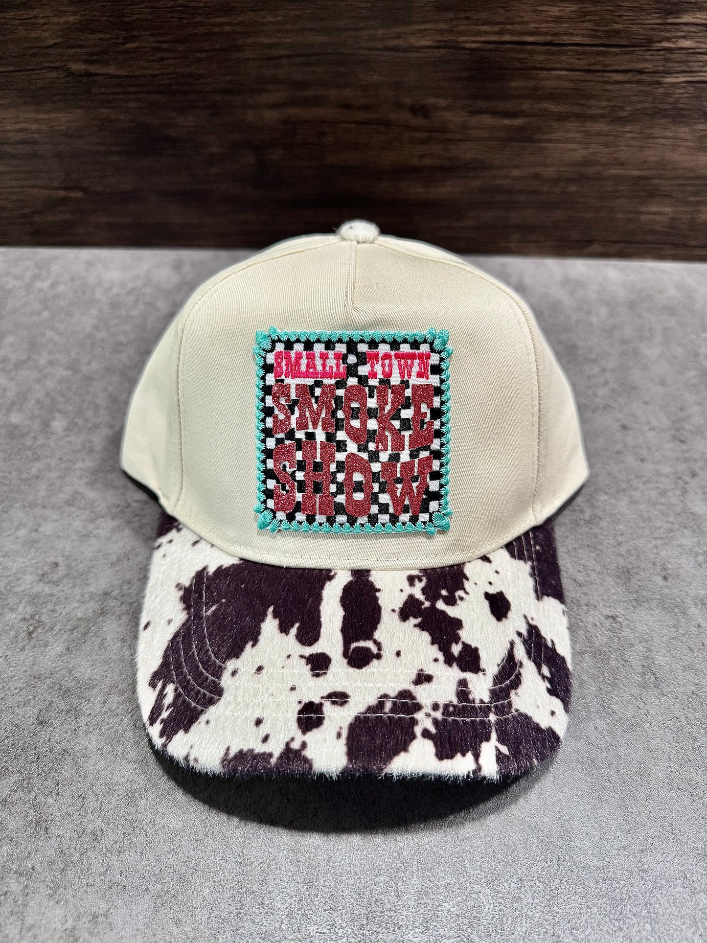 Small Town Smoke Show Cow Brim