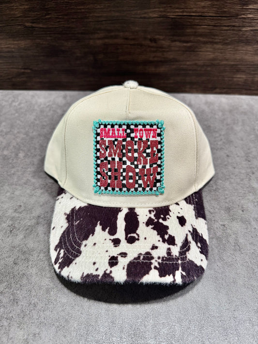 Small Town Smoke Show Cow Brim