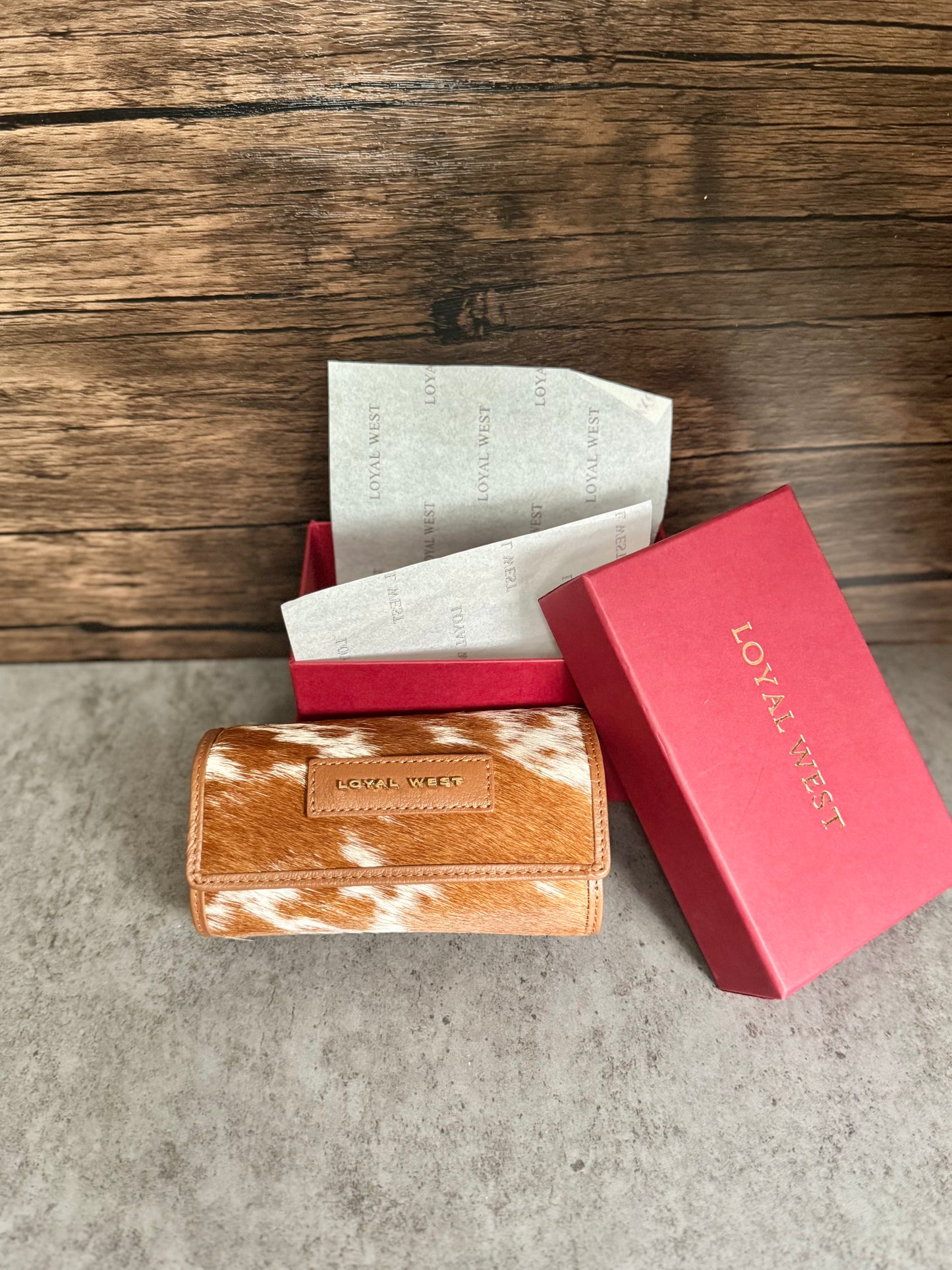 Loyal West Canyon Jewelry Case Brown And White