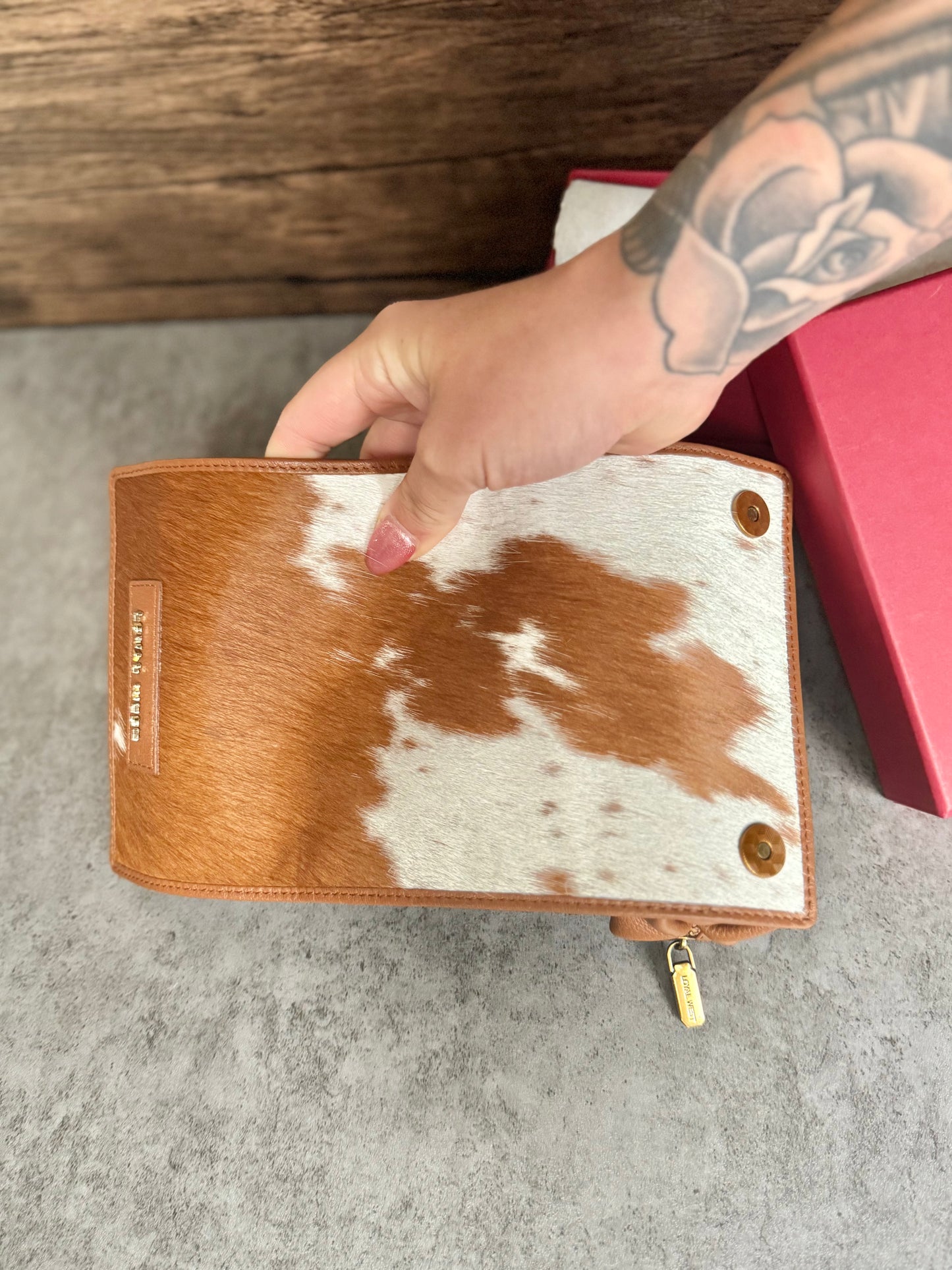 Loyal West Canyon Jewelry Case Brown And White