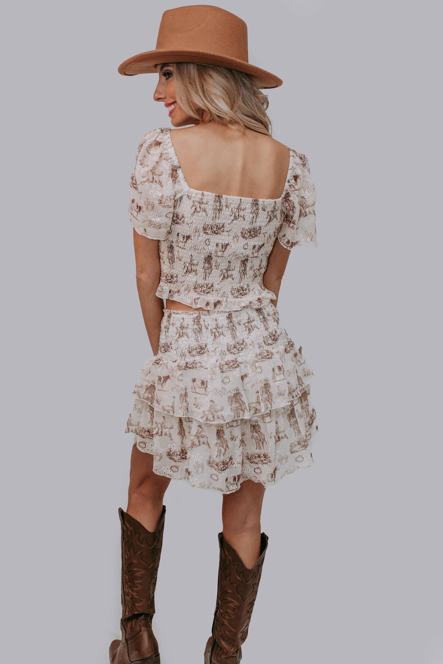 Cowgirl Logic Ruffled Skort Set