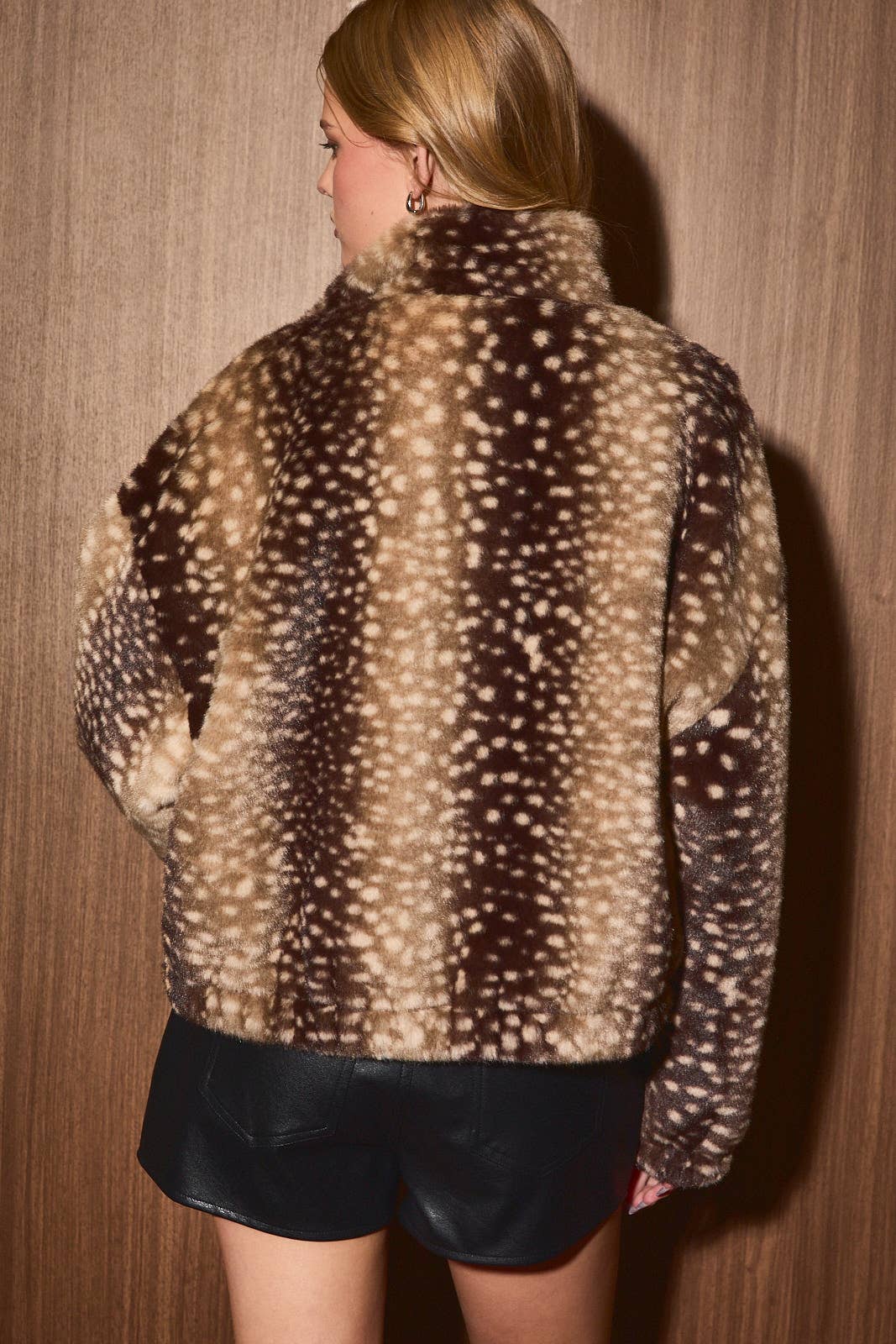 Faux Fur Fawn Jacket
