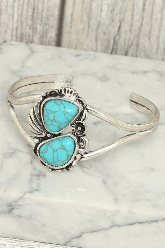 Turquoise Concho Cuff Bracelet