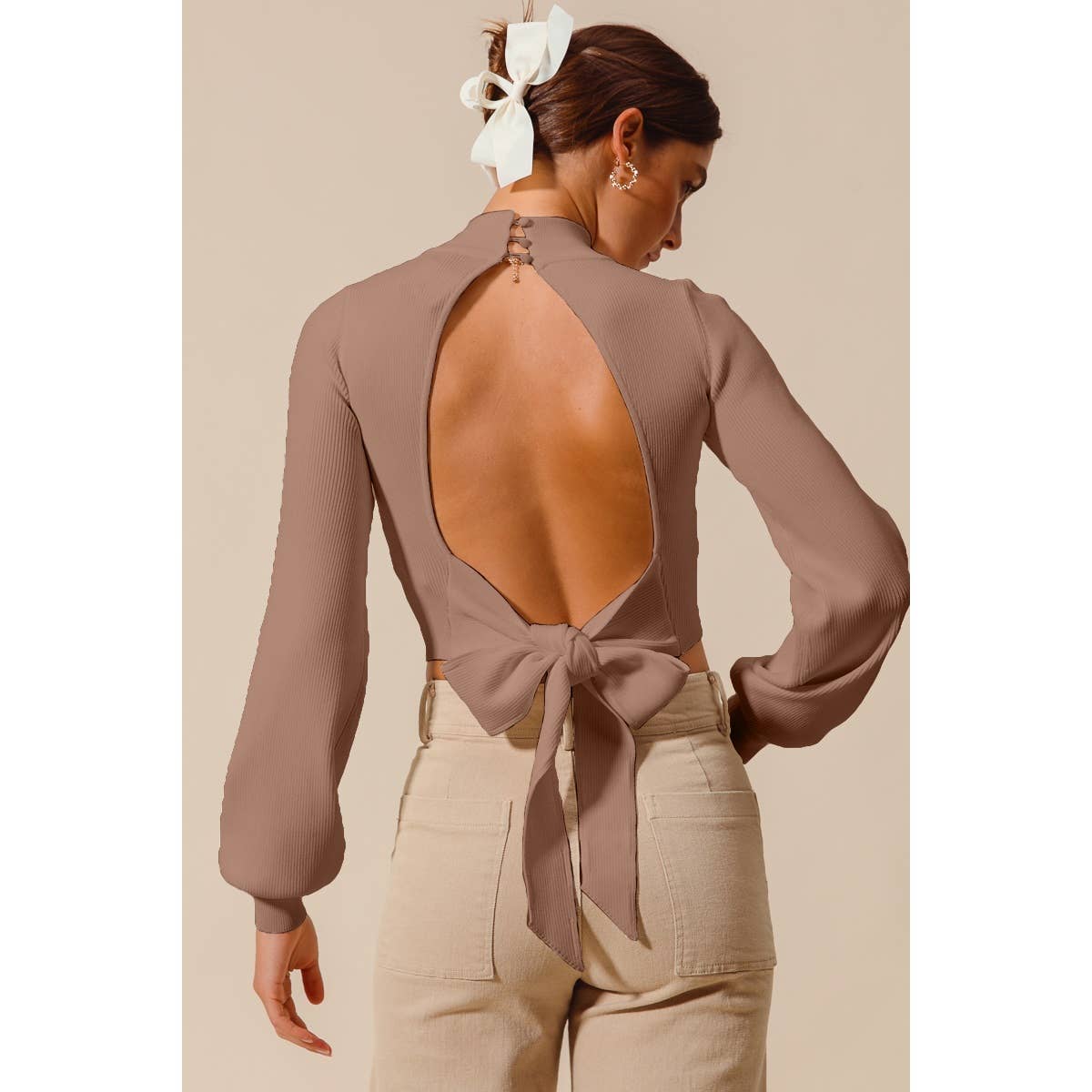 Lynn Open Back Sweater