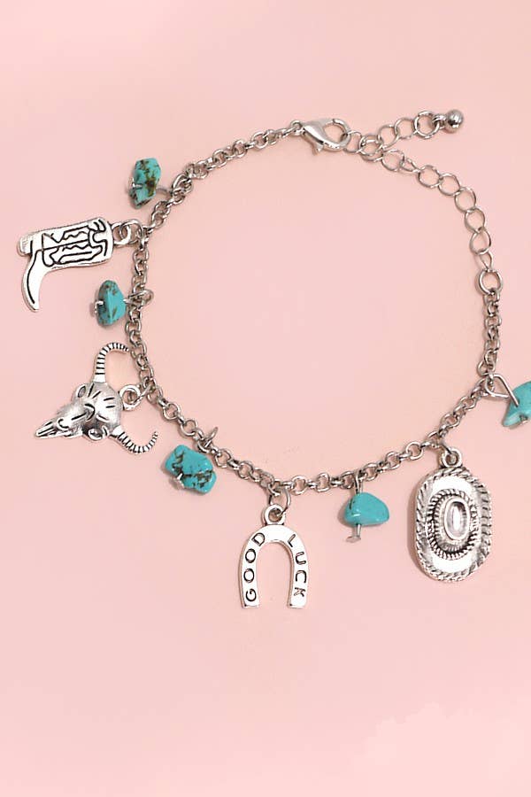 Lucky Horseshoe Charm Bracelet