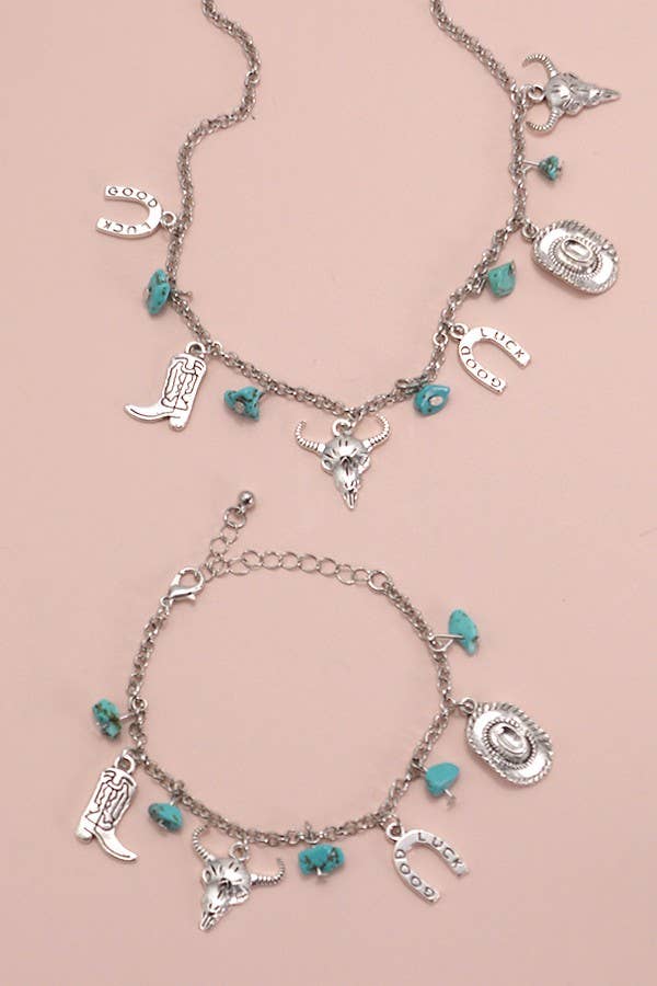 Lucky Horseshoe Charm Bracelet