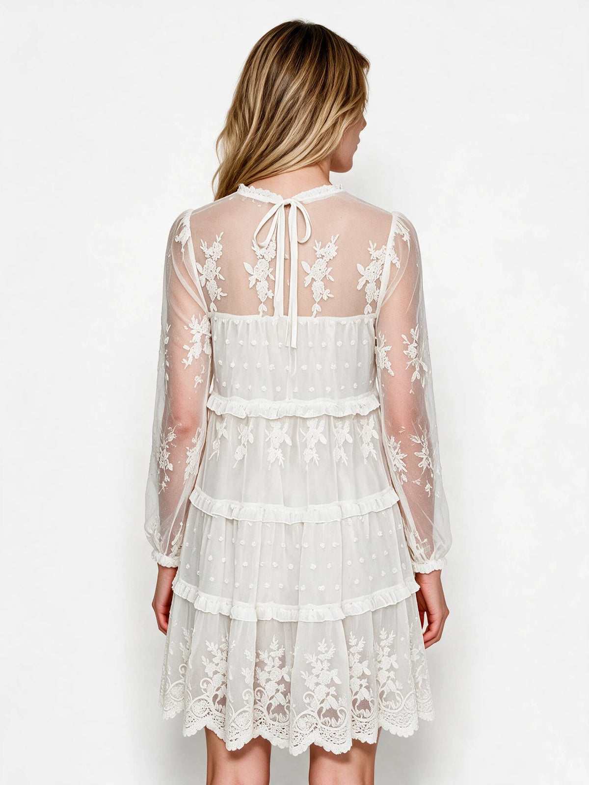 Selah Embroidered Lace Dress