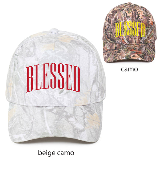 Blessed Camo 5 Panel Cap