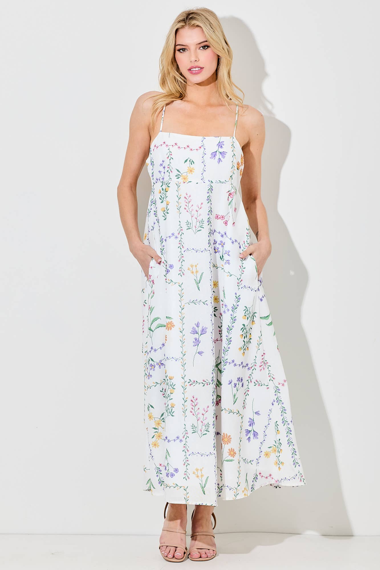 Caroline midi dress